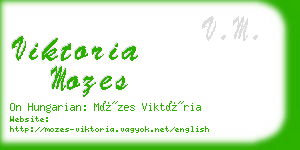 viktoria mozes business card